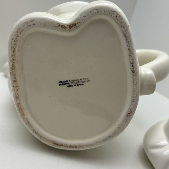 Vintage 1997 Pillsbury Doughboy ceramic teapot with removable hat - Picture 8 of 12